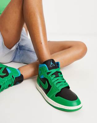 Jordan Jordan AJ1 Mid trainers in lucky green