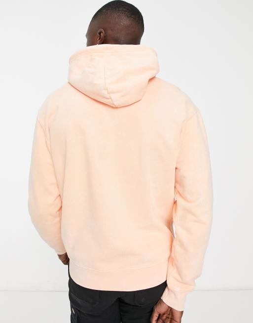 Jordan – Beige huvtröja i fleece och tvättad finish, 3 av 4