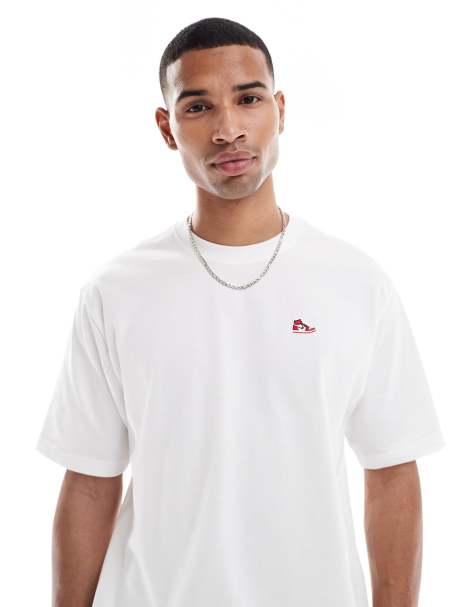 Jordan – Biały T-shirt z okrągłym dekoltem - view 1