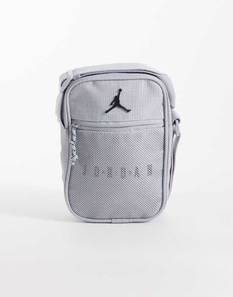Jordan - Borsa a tracolla grigia con logo - view 1