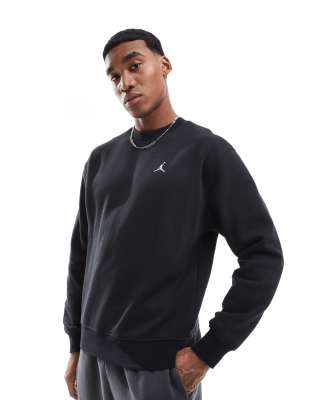 Jordan Brooklyn fleece crewneck sweatshirt in black φωτογραφία