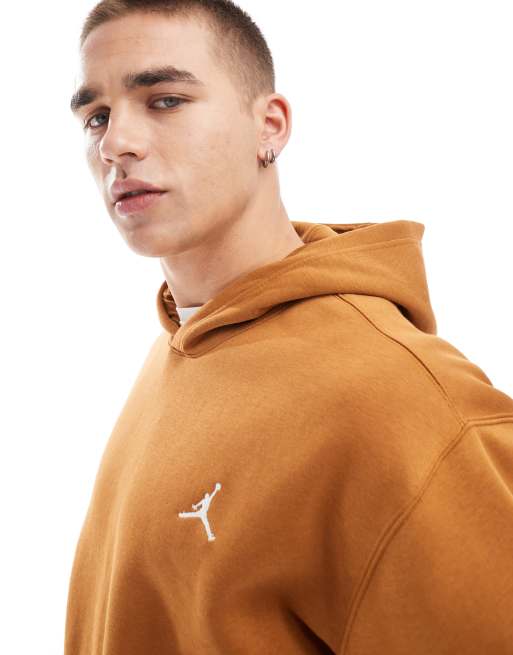 Jordan brooklyn fleece hoodie in brown