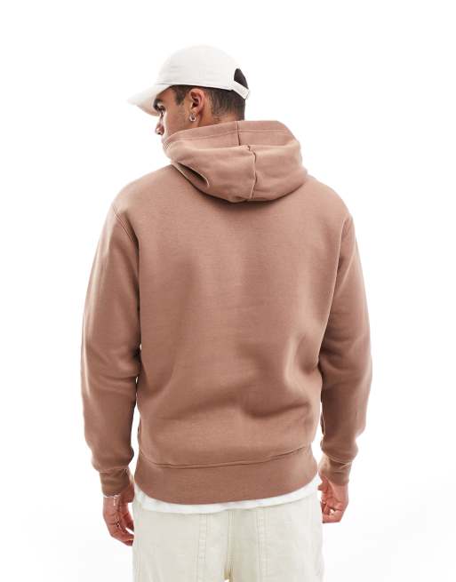 Jordan Brooklyn fleece hoodie in brown, 3 of 4