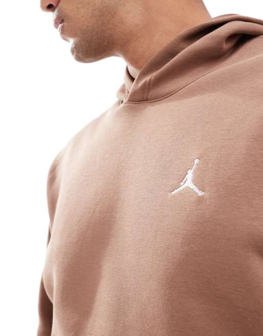 Jordan Brooklyn fleece hoodie in brown, 4 of 4
