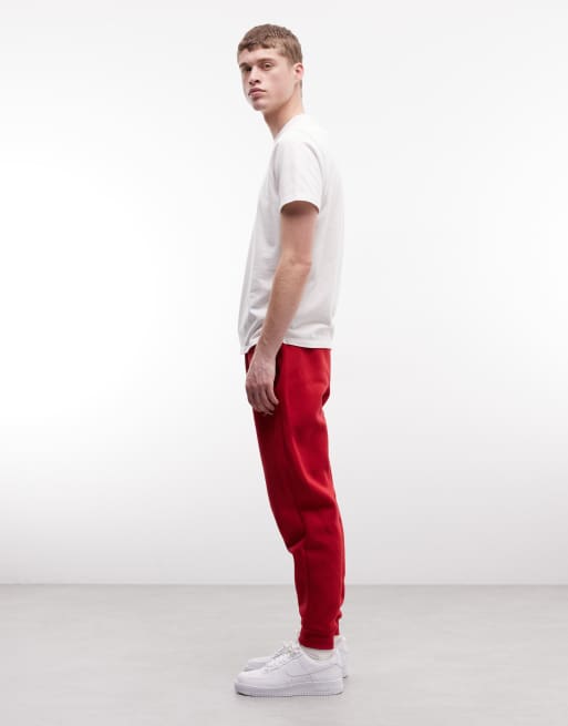 Jordan Brooklyn fleece joggers in dark red, 3 of 5