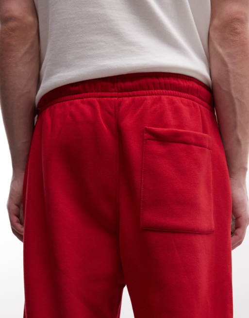 Jordan Brooklyn fleece joggers in dark red, 4 of 5