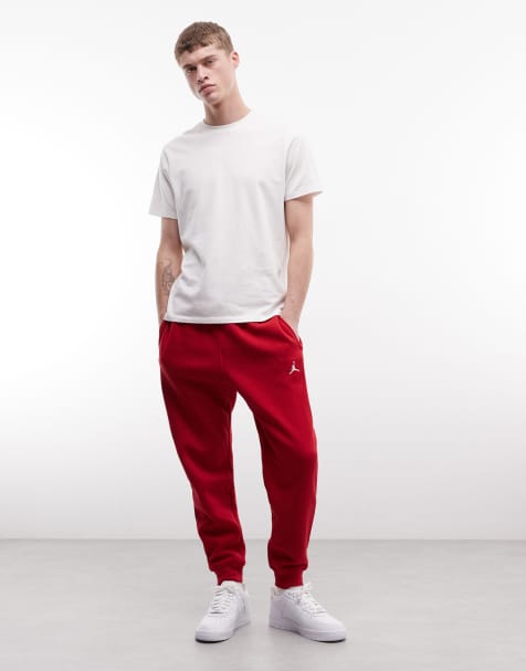 Jordan - Brooklyn - Fleece joggingbroek in donkerrood - view 1