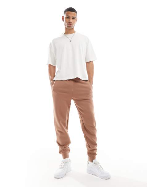 Jordan – Brooklyn – Fleece-Jogginghose in Braun - view 1