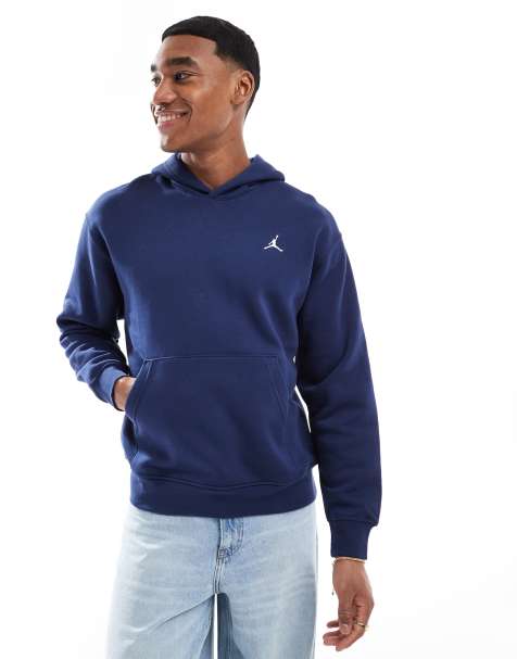 Jordan – Brooklyn – Fleece-Kapuzenpullover in Marineblau - view 1