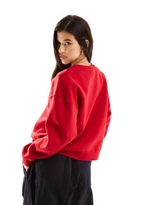 Red brooklyn online sweatshirt