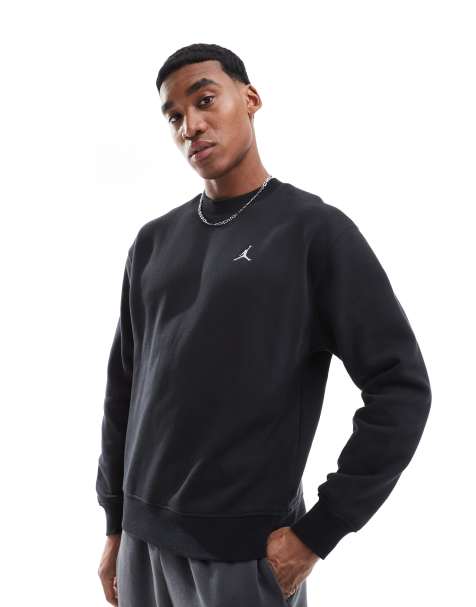 Jordan – Brooklyn – Fleece-Sweatshirt in Schwarz mit Rundhalsausschnitt - view 1