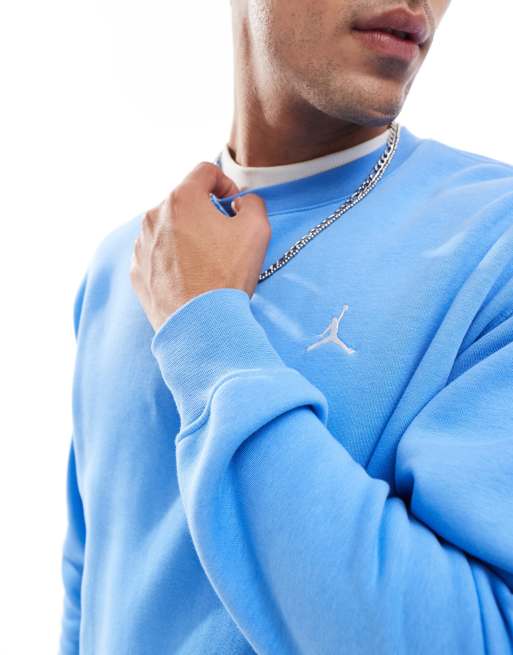 Jordan - Brooklyn - Fleece sweatshirt met ronde hals in blauw, 2 van 4