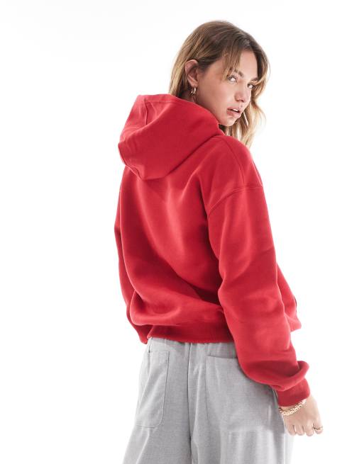 Jordan Brooklyn hoodie in red ASOS