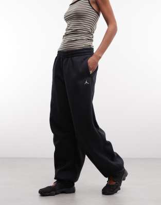 Jordan Donna Nero Brooklyn - Pantaloni - Taglia S - Jersey Di Cotone - Immagine 3