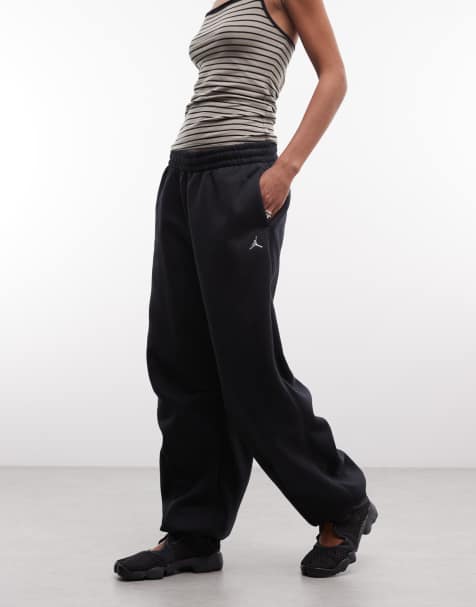 Jordan Brooklyn joggers met omslag in zwart - view 1