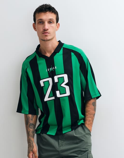 Jordan Brooklyn polo i sort og grøn, 4 af 5
