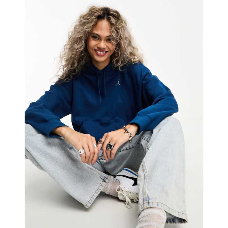 Jordan Brooklyn Sweatshirt aus Fleece in franzosischem Blau ASOS