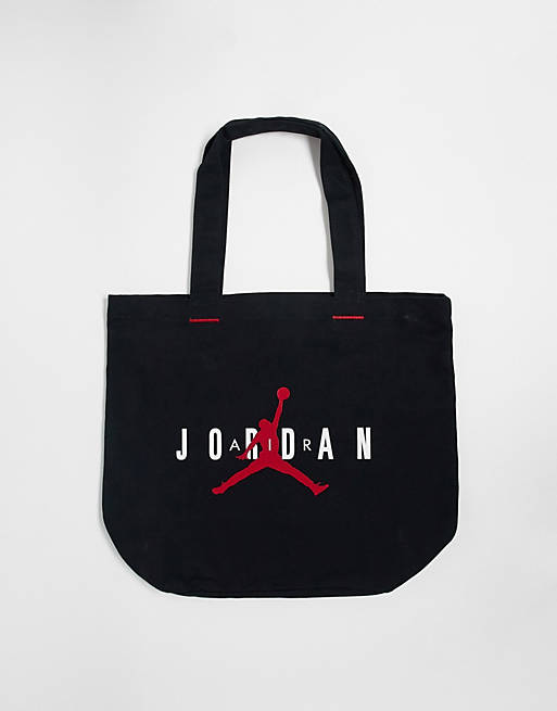 Jordan canvas tote bag in black | ASOS