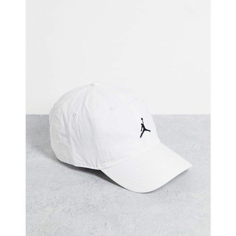 pTycI Cappelli Jordan - Cappello con visiera in bianco con logo Jumpman