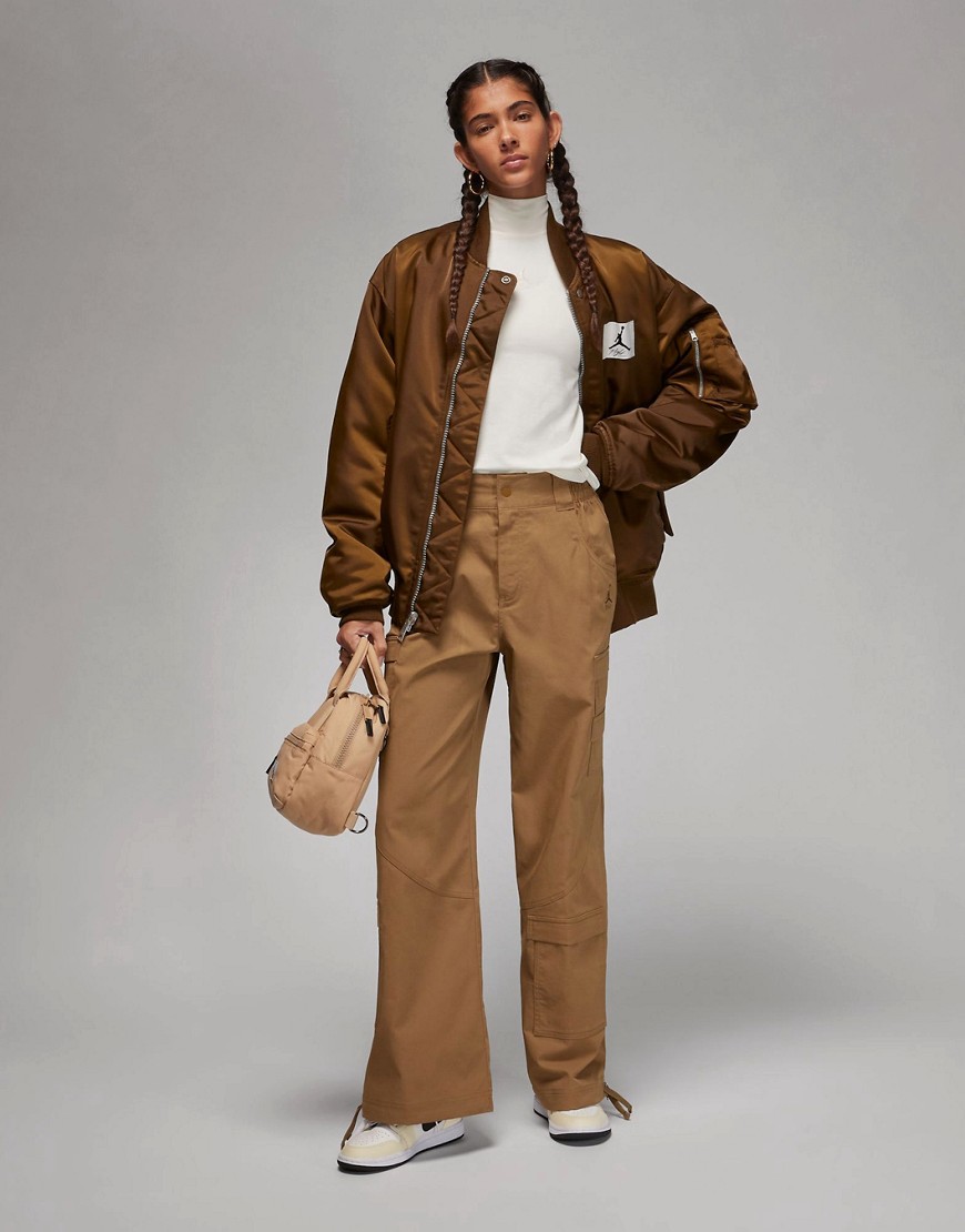Jordan Chicago cargo trousers in brown