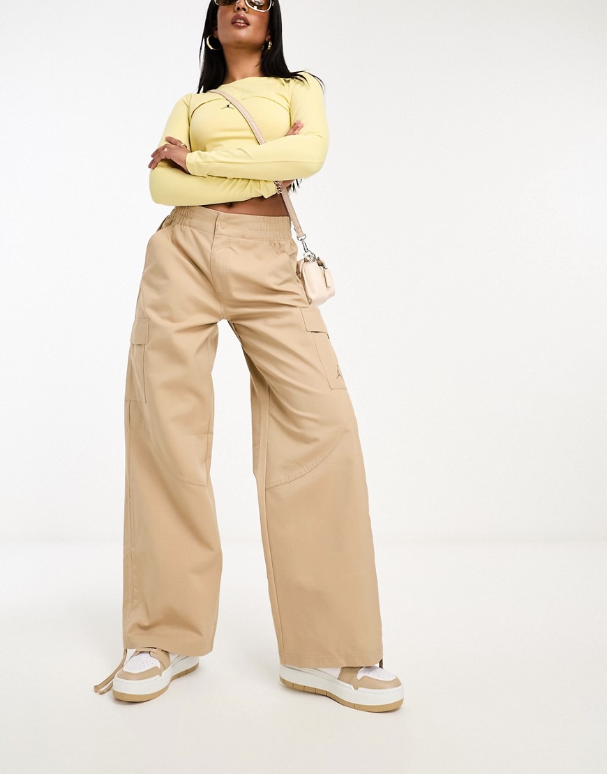 Jordan core chicago cargo trousers in desert beige-Brown