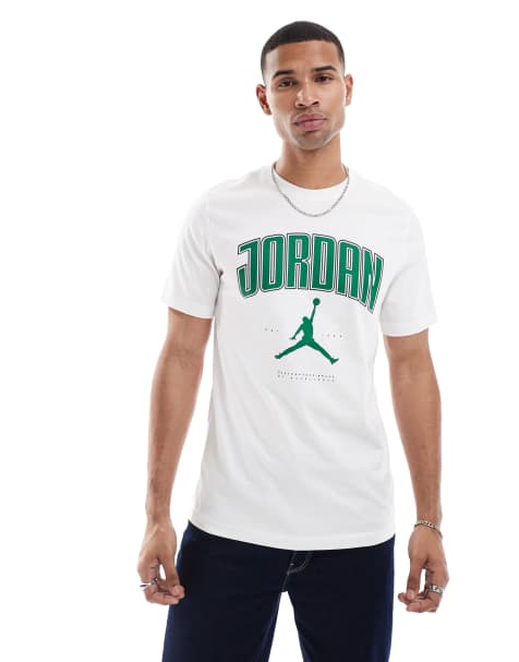 Jordan crew neck graphic t-shirt in white - view 1