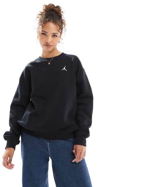 Jordan crew neck sweatshirt in black - view 1