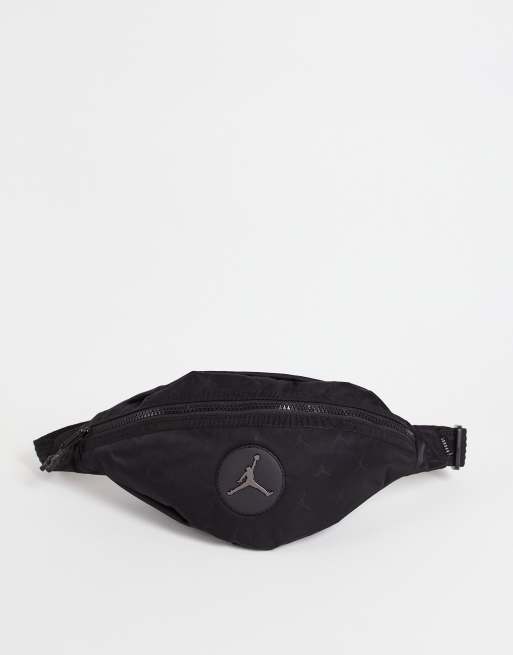 Jordan – Czarna żakardowa torebka crossbody z logo