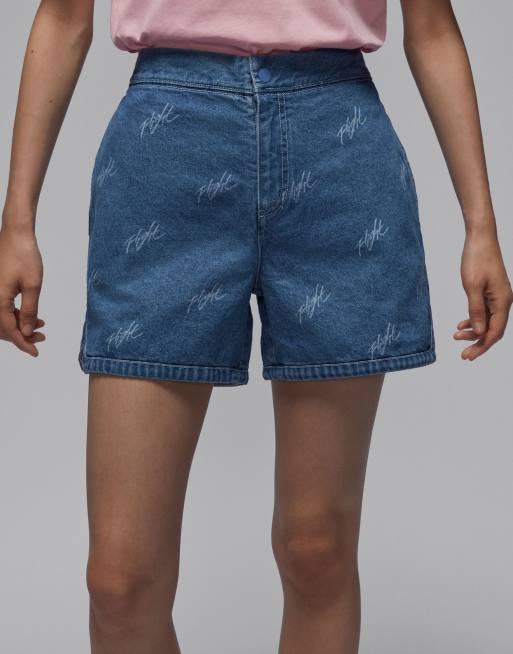 ウェア NIKE JORDAN BRAND DENIM AOP SHORT XL Jordan denim shorts in blue | ASOS