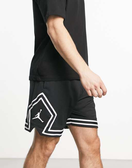 Jordan diamond mesh shorts in black