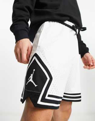 Jordan diamond mesh shorts in white