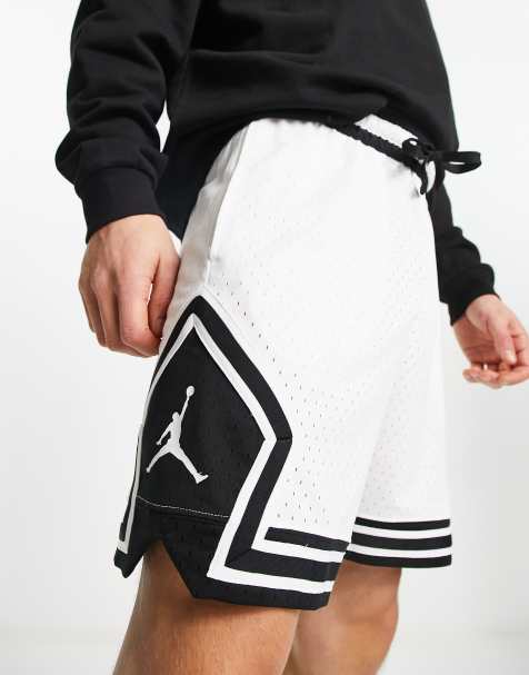 Jordan diamond mesh shorts in white - view 1