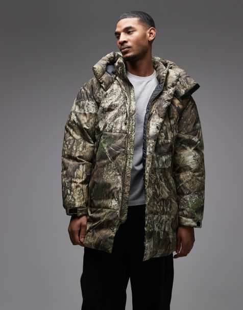 Jordan down parka coat in real tree camo - view 1