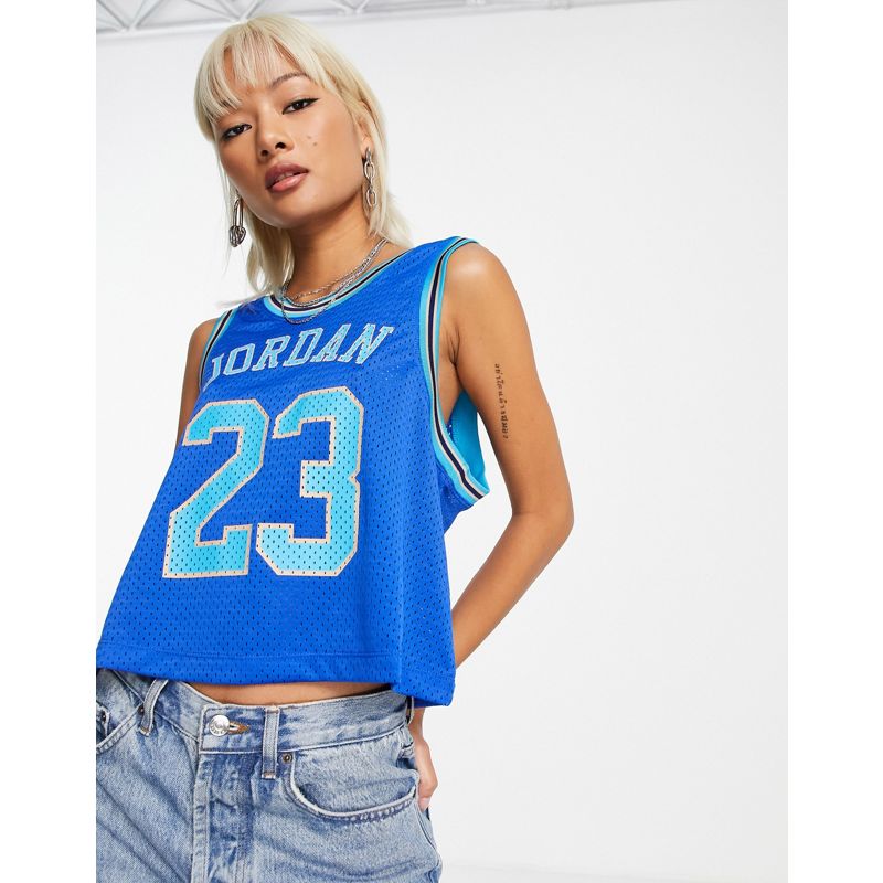 Donna so8iR Jordan Essential - Canotta da basket in jersey blu reale