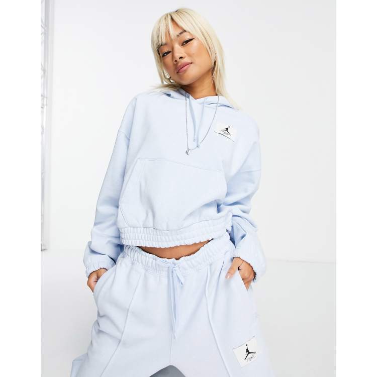 Blue and cheap white jordan hoodie