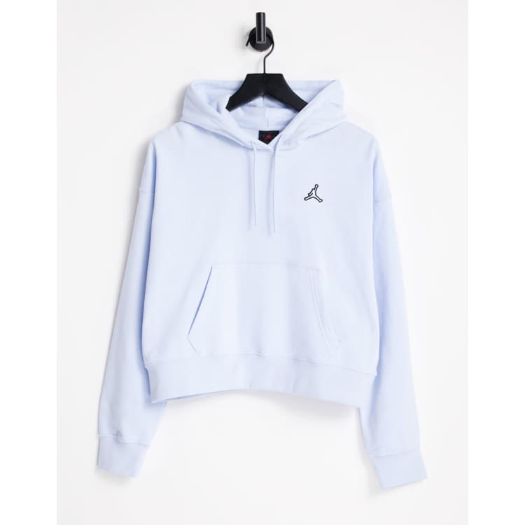 Baby blue fuzzy top hoodie