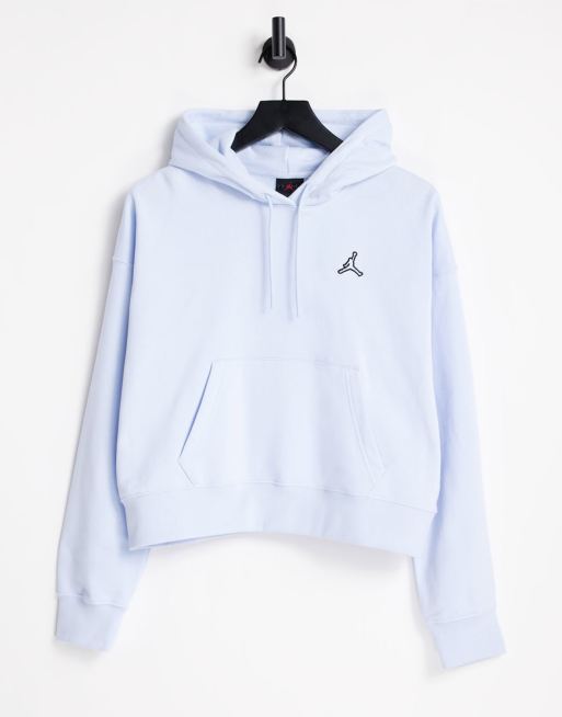 Jordan essential fleece hoodie in baby blue | ASOS