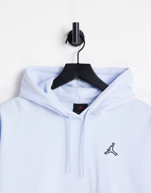 Jordan essential fleece hoodie in baby blue