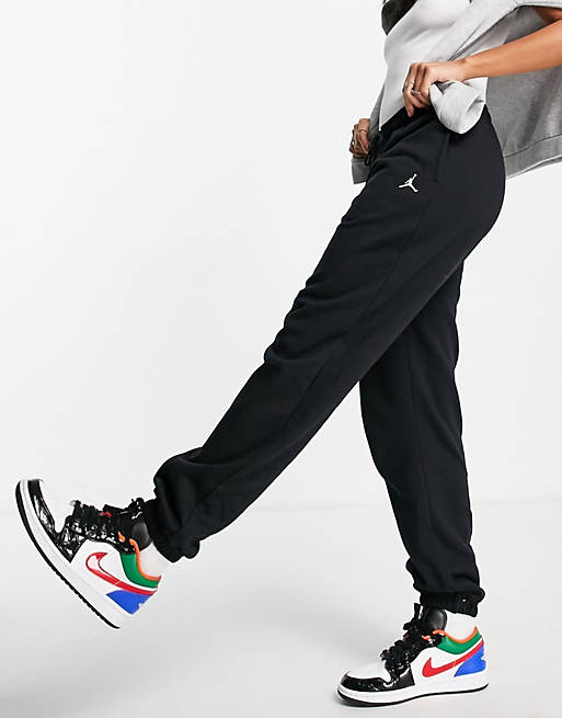  Jordan essential fleece joggers in black 