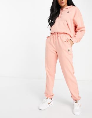 Jordan essential fleece joggers in light pink - ASOS Price Checker