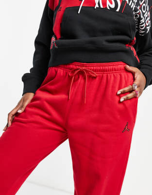 jordan red joggers