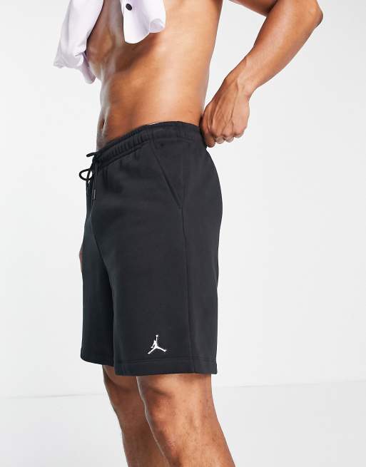 jordan fleece shorts black