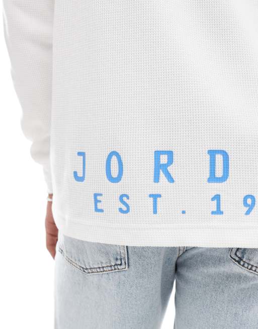 Jordan – Essential – Langärmliges Oberteil in Weiß mit Logo, 4 von 4