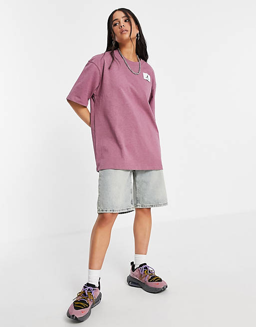 Tops Jordan essential oversized t-shirt in purple 