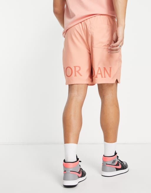 Pink hot sale jordan shorts