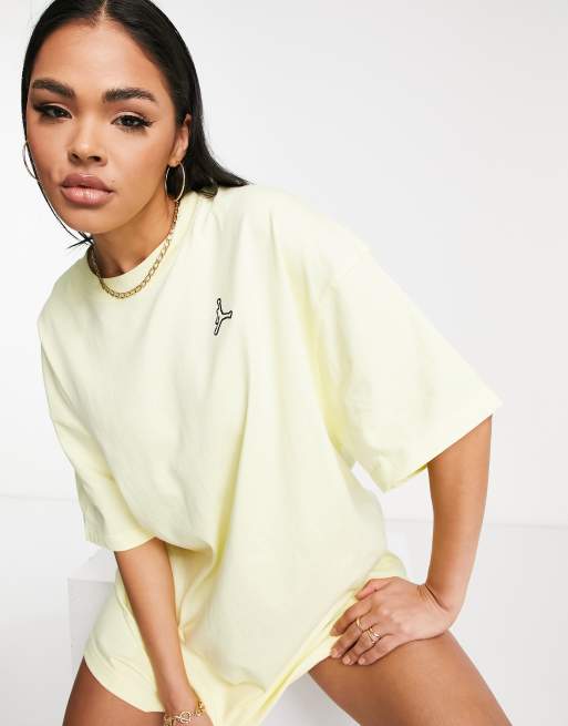 Jordan Essential Robe t-shirt Jaune citron ASOS