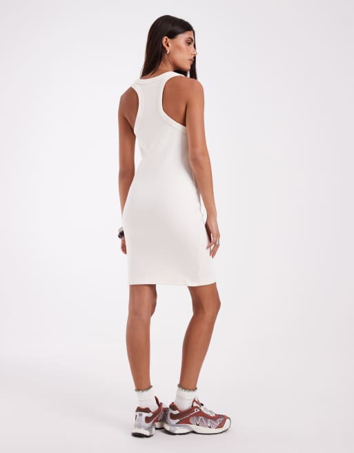 Jordan Essential sleeveless tank dress in beige, 3 of 4