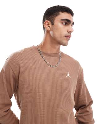 Jordan - Essential - Top manches longues à logo - Marron