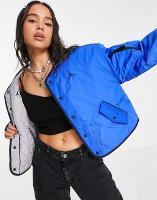Jordan Essential flight jacket in royal blue - ASOS Price Checker
