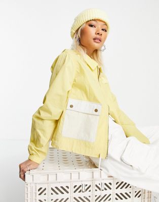 Jordan essential woven jacket in yellow gold and grey - ASOS Price Checker